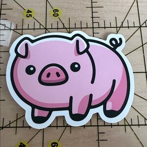 💜13/$13 +Bundle Sticker Sale | Pig Animal Waterproof Sticker